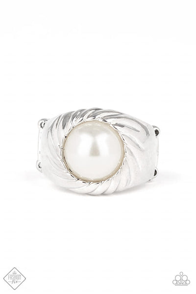 Paparazzi Accessories Wall Street Whimsical White Ring