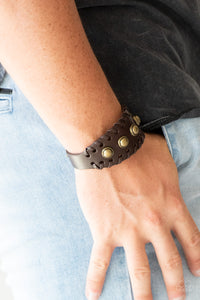 Paparazzi Accessories Urban Cowboy - Brown Bracelet 