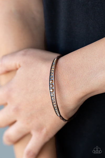 Paparazzi Accessories Just SPARKLE And Wave - Copper Bracelet 