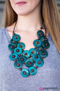 Paparazzi Accessories Bahama Bliss - Blue Necklace & Earrings 