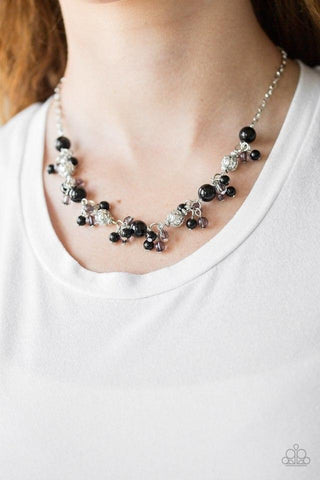 Paparazzi Accessories Weekday Wedding - Black Necklace & Earrings 