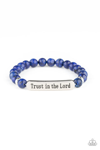 Paparazzi Accessories Trust Always - Blue Bracelet 