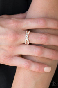 Paparazzi Accessories Extra Side Of Elegance - Rose Gold Ring