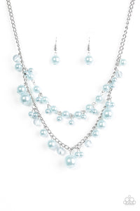 Paparazzi Accessories Blissfully Bridesmaid - Blue Necklace & Earrings 