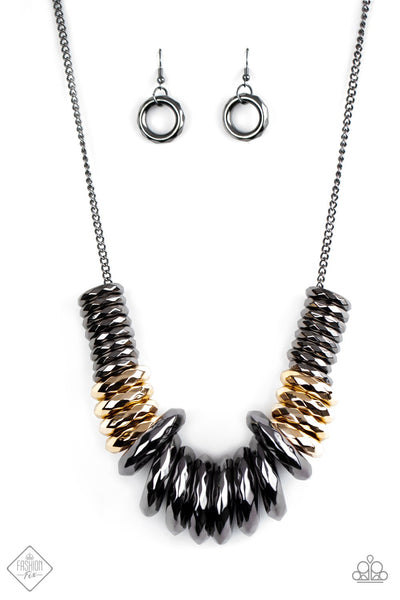 Paparazzi Accessories - Haute Hardware - Multi Necklace & Earrings 