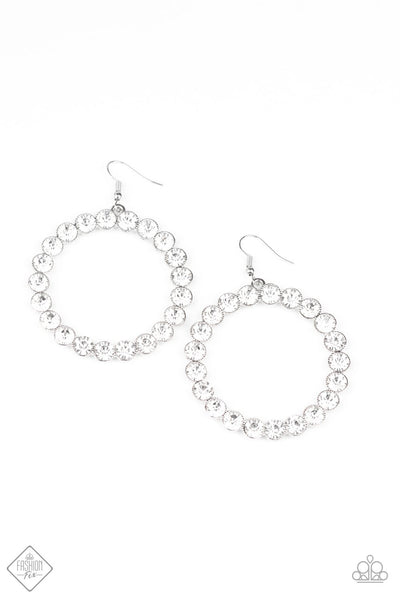 Paparazzi Accessories Welcome to the GLAM-boree - White Earrings 