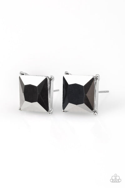 Paparazzi Accessories The Big Bang - Silver Earrings 