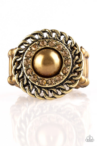 Paparazzi Accessories Big City Attitude - Brass Ring