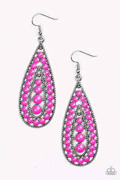 Paparazzi Accessories Rio Rumba - Pink Earrings 