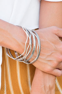 Paparazzi Accessories Zesty Zimbabwe Silver Bracelet 