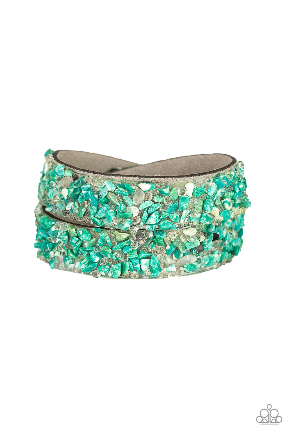 Paparazzi Accessories CRUSH To Conclusions - Green Bracelet 