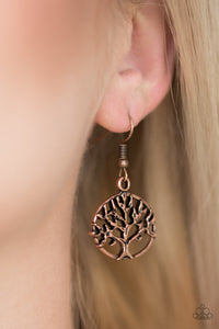 Paparazzi Accessories Dream TREEHOUSE - Copper Earrings 
