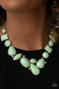 Paparazzi Accessories Mystical Mirage Green Necklace & Earrings 