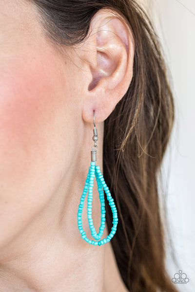 Paparazzi Accessories Brazilian Brilliance - Blue Necklace & Earrings 