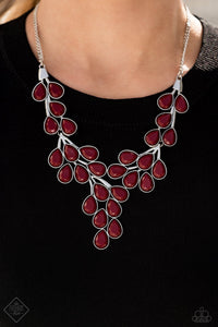 Paparazzi Accessories Eden Deity Red Necklace & Earrings 