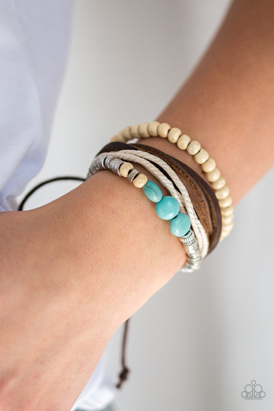 Paparazzi Accessories Wonderfully Wanderer - Blue Bracelet 