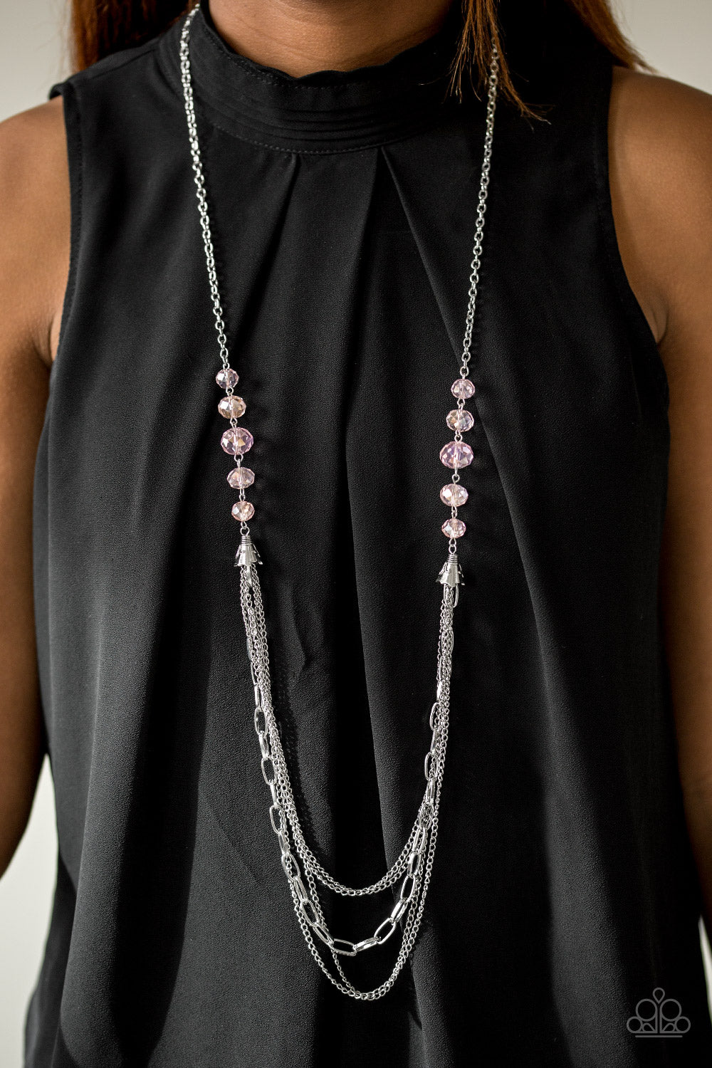 Paparazzi Necklace Turn It Up-Town - Pink