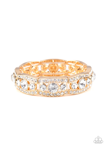 Paparazzi Accessories Easy On The ICE - Gold Bracelet 