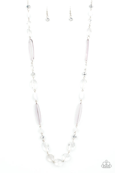 Paparazzi Accessories Quite Quintessence - White Necklace & Earrings 