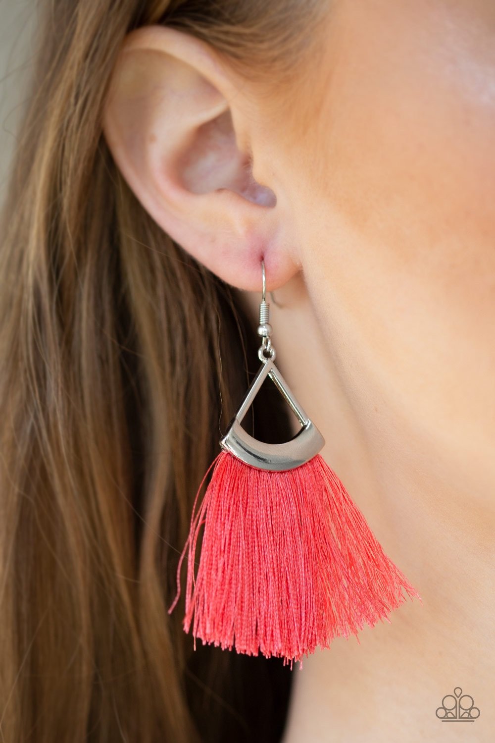 Paparazzi Accessories Tassel Tuesdays - Orange Earrings 