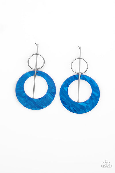 Paparazzi Accessories Stellar Stylist - Blue Earrings 