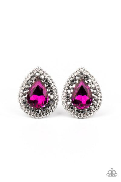 Paparazzi Accessories Debutante Debut - Pink Earrings 