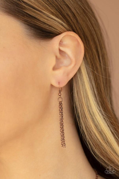 Paparazzi Accessories World's Best Grandma - Copper Necklace & Earrings 