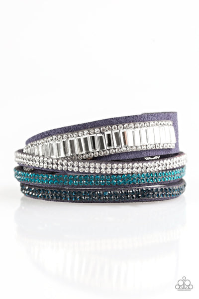 Paparazzi Accessories Just In SHOWTIME - Blue Bracelet 