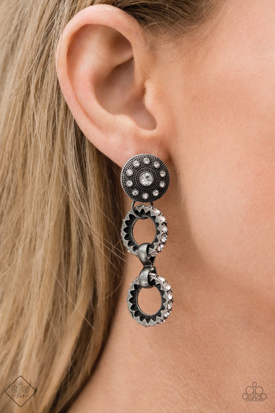 Paparazzi Accessories High Tech White Earrings 