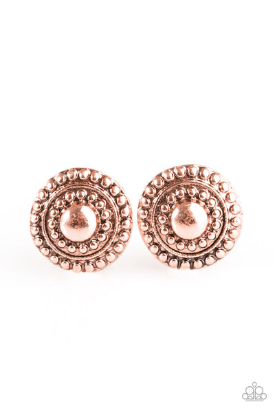 Paparazzi Accessories Call It Karma - Copper Earrings 