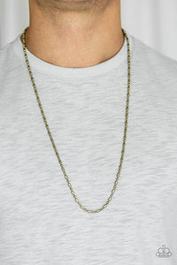 Paparazzi Accessories Covert Operation - Brass Necklace 