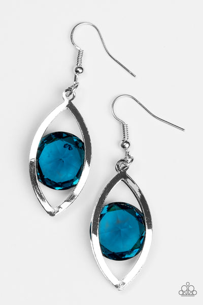 Paparazzi Accessories Your Eyes Only - Blue Earrings 