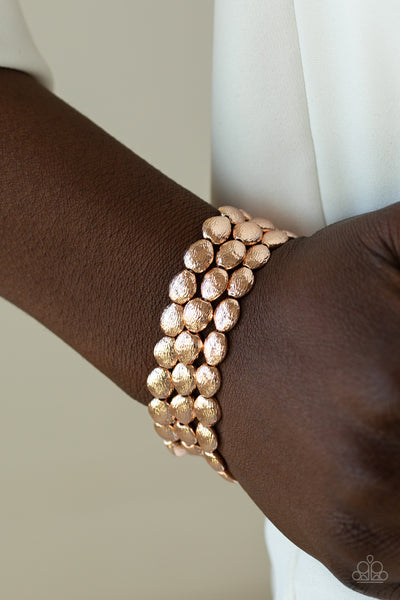Paparazzi Accessories Basic Bliss - Rose Gold Bracelet 