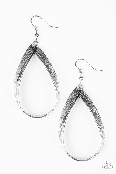 Paparazzi Accessories Come REIGN or Shine - Silver Earrings 