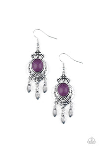 Paparazzi Accessories Enchantingly Environmentalist - Purple Earrings 