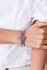 Paparazzi Accessories Go With The Florals Purple Bracelet 
