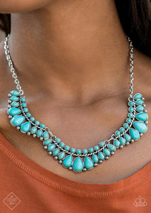 Paparazzi Accessories - Naturally Native - Blue Necklace & Earrings 