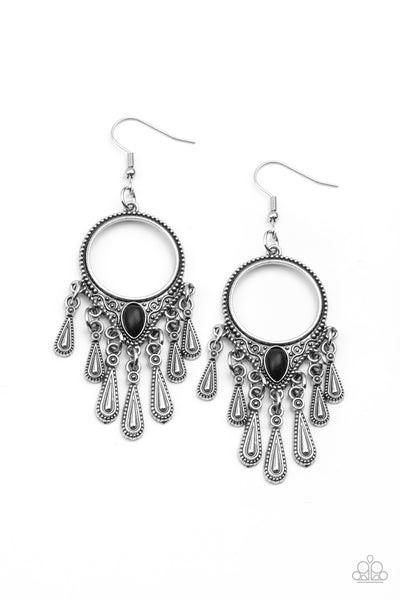 Paparazzi Accessories Ranger Rhythm - Black Earrings 