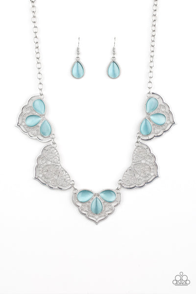 Paparazzi Accessories East Coast Essence - Blue Necklace & Earrings 