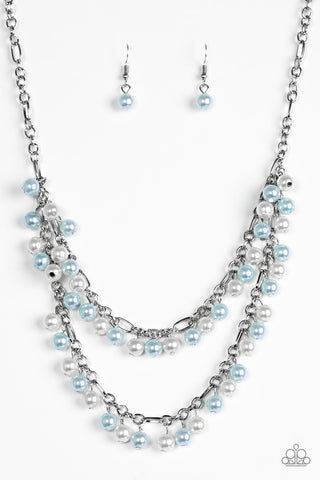 Paparazzi Accessories Beauty Shop Fashion - Blue Necklace & Earrings 