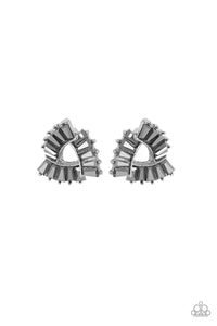 Paparazzi Accessories Renegade Shimmer - Silver Earrings 