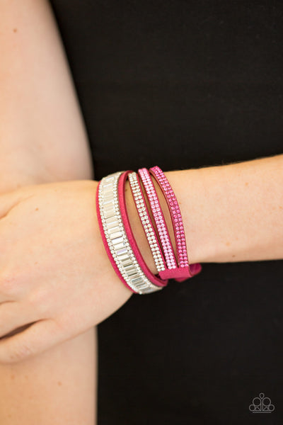 Paparazzi Accessories Just In SHOWTIME - Pink Bracelet 