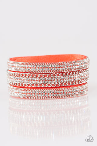 Paparazzi Accessories Dangerously Drama Queen - Orange Bracelet 