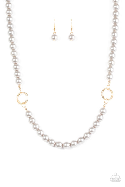 Paparazzi Accessories Romance Is In The Air - Silver Necklace & Earrings 