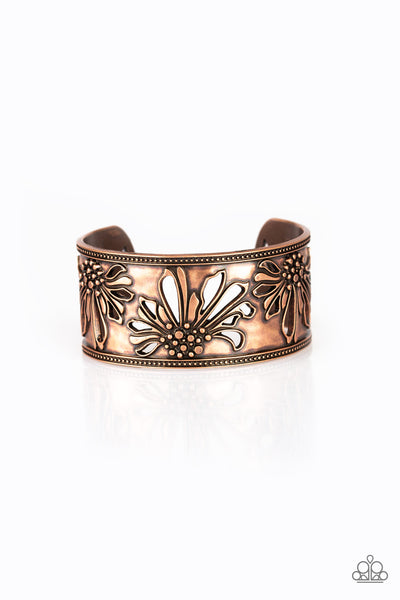 Paparazzi Accessories Where The WILDFLOWERS Are - Copper Bracelet 