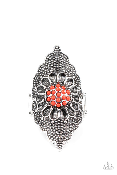 Paparazzi Accessories Wildly Wallflower - Red Ring