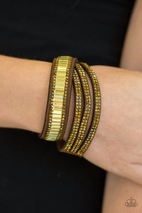 Paparazzi Accessories Just In SHOWTIME - Brass Bracelet 