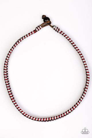 Paparazzi Accessories Traversing Mountains - Red Necklace 