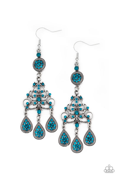 Paparazzi Accessories Royal Renovation - Blue Earrings 