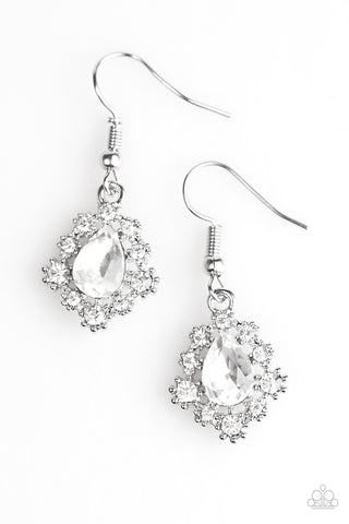 Paparazzi Accessories Rich and Regal - White Earrings 